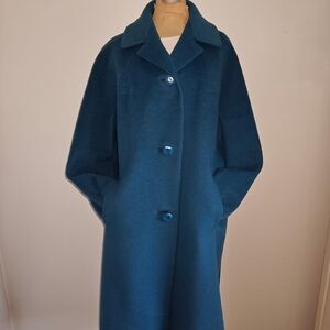 Vintage Chic Teal Women's Pea Coat